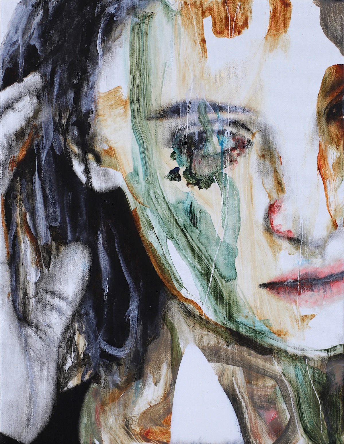 antoine cordet canvas toile peinture painting portrait gallery paris art artist artiste peintre acrylic oil solemn