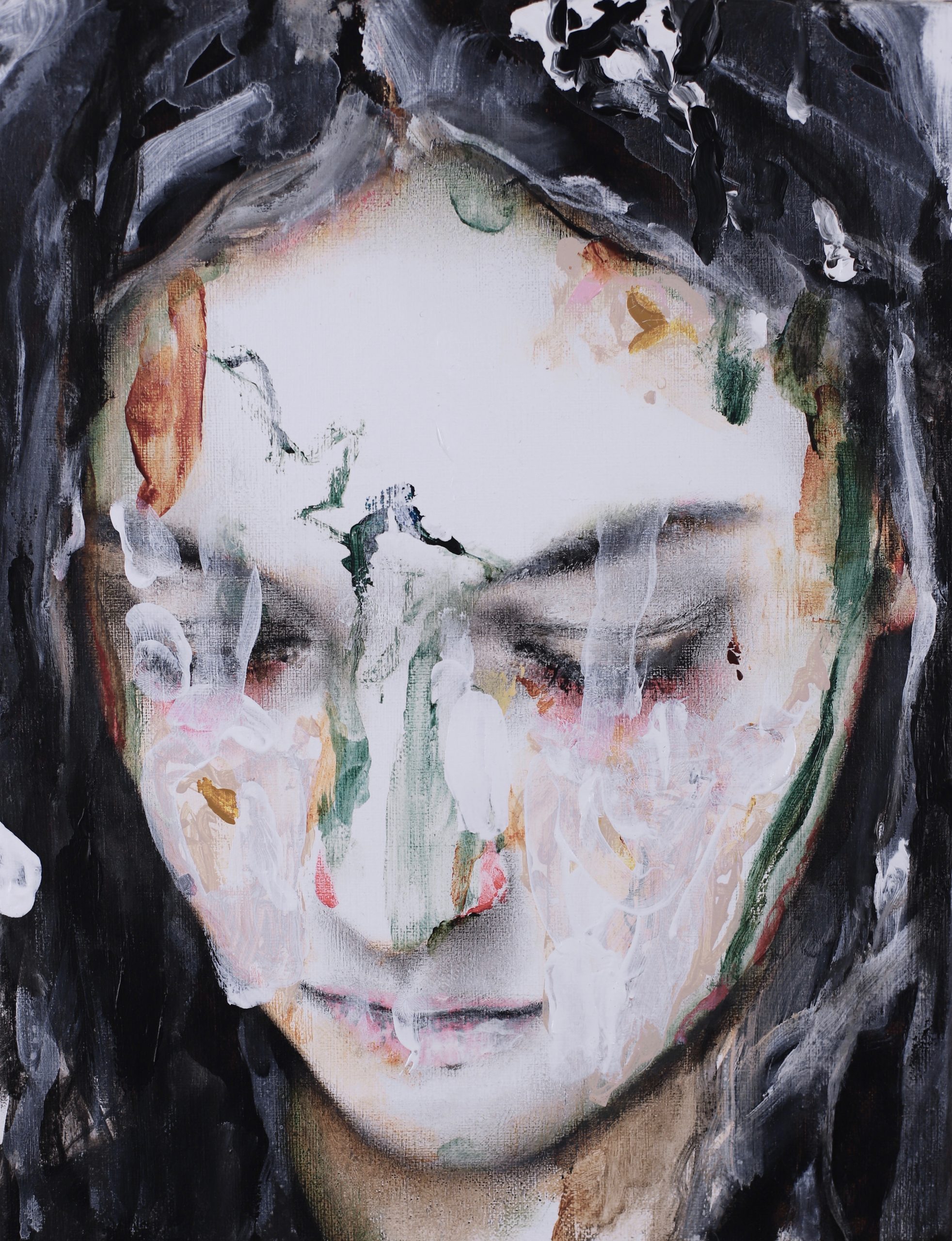 antoine cordet canvas toile peinture painting portrait gallery paris art artist artiste peintre acrylic oil cut the wood